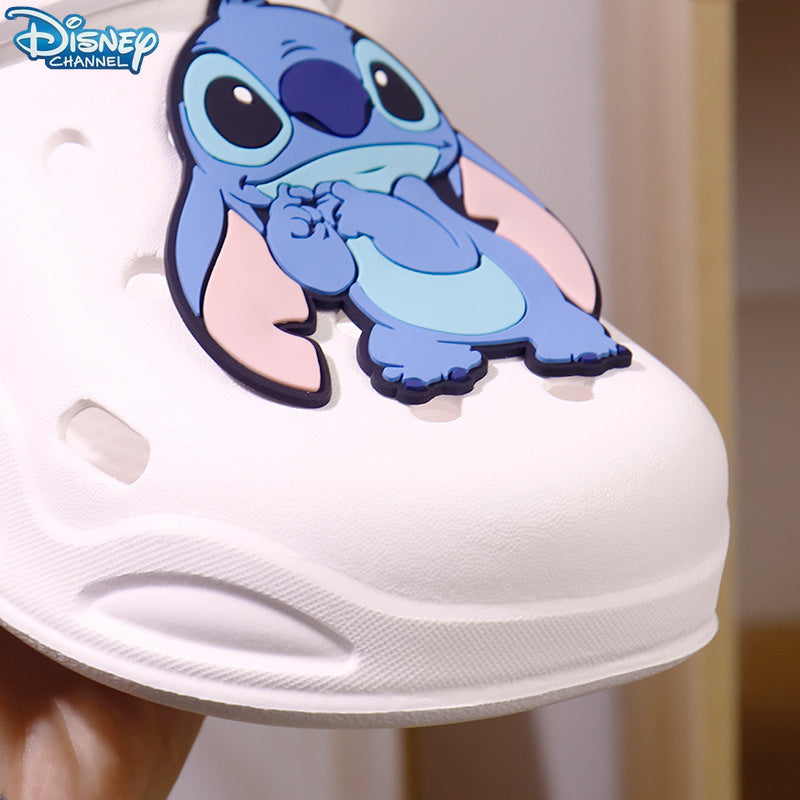 Women Breathable White Slippers Casual Slip-On Sandals with Hole Pattern