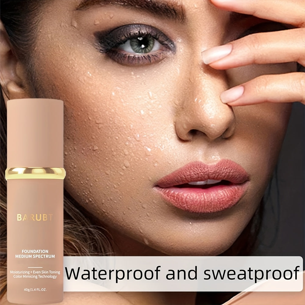 2-Pack Face Foundation Cream Set Hydrating Waterproof Moisturizer for All Skin Types