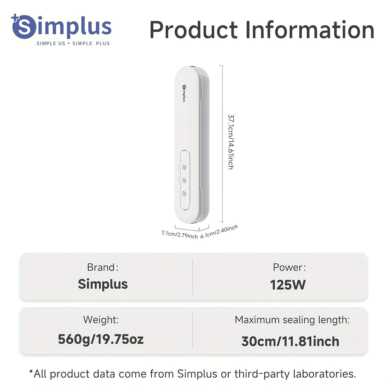 Simplus 1 dona Portativ Avtomatik Havo chiqaruvchi Mashina, 3 Ta Rejim bilan, 60kPa Kuchli Suvish, 6X Yangiqlikni Oshirish, 29.97cm Yopish Lentasi, Bir Bosing bilan Ishlash, Yoqimli Qoplamalar, Ikki tomonlama qulflash - Ideal