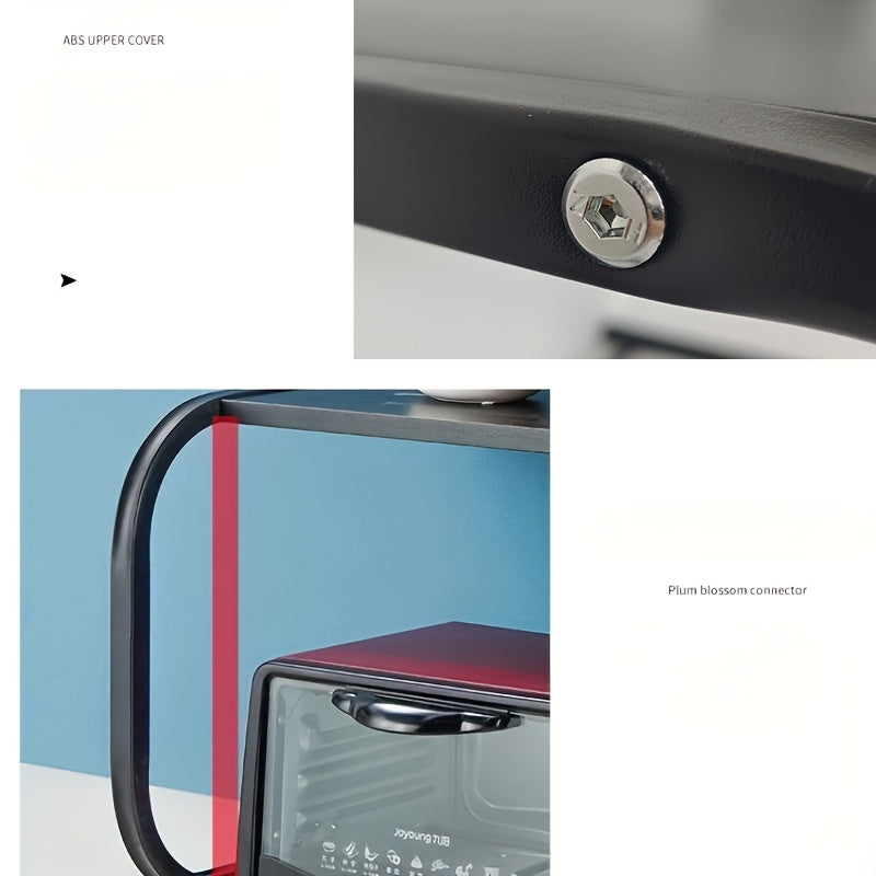 Estante para horno microondas con múltiples niveles para almacenamiento y organización en la cocina