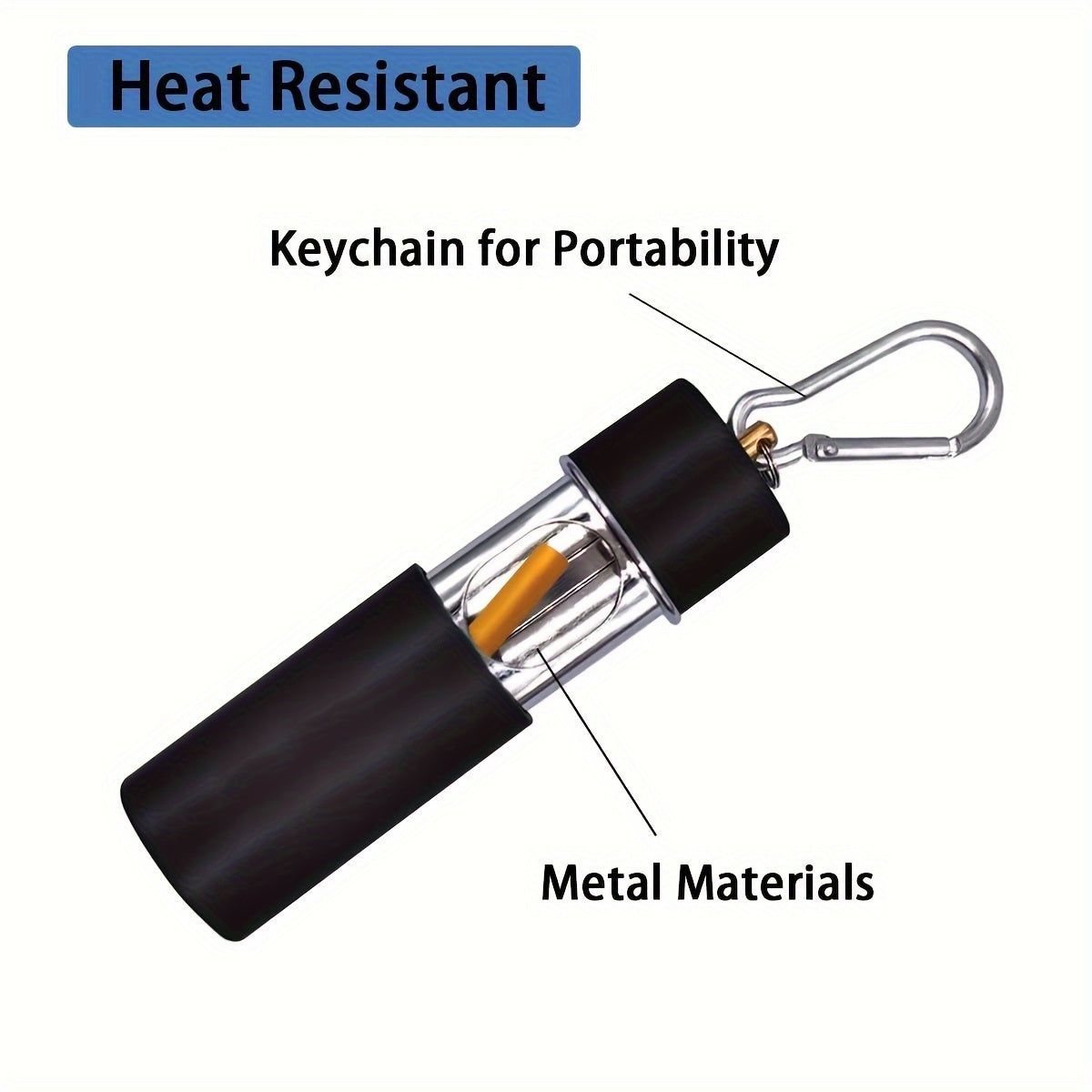 Small Metal Ashtray for Car and Outdoor Use, Sealed and Portable