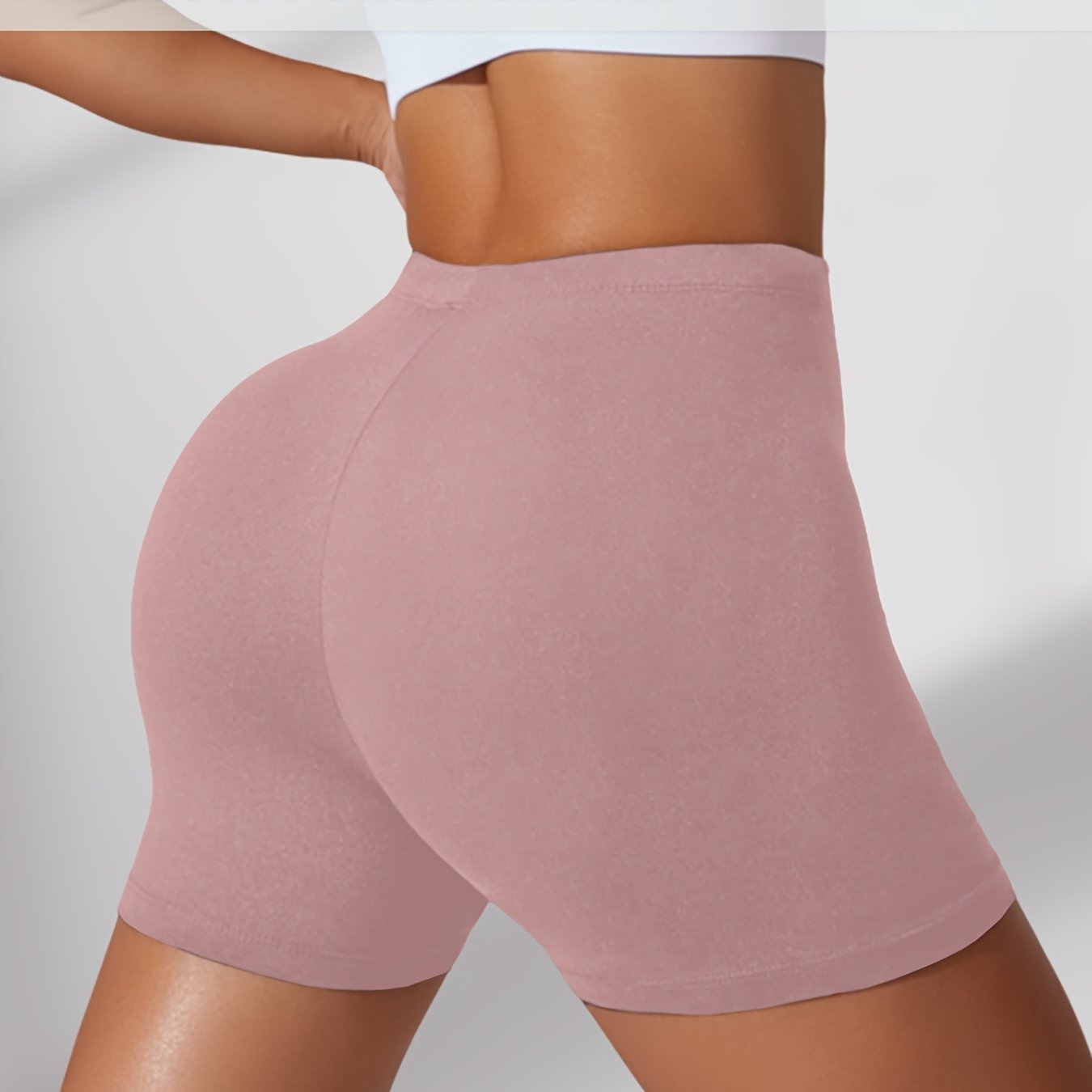 Plus Size Biker Shorts Women’s Soft Tummy Control Workout Athletic Running