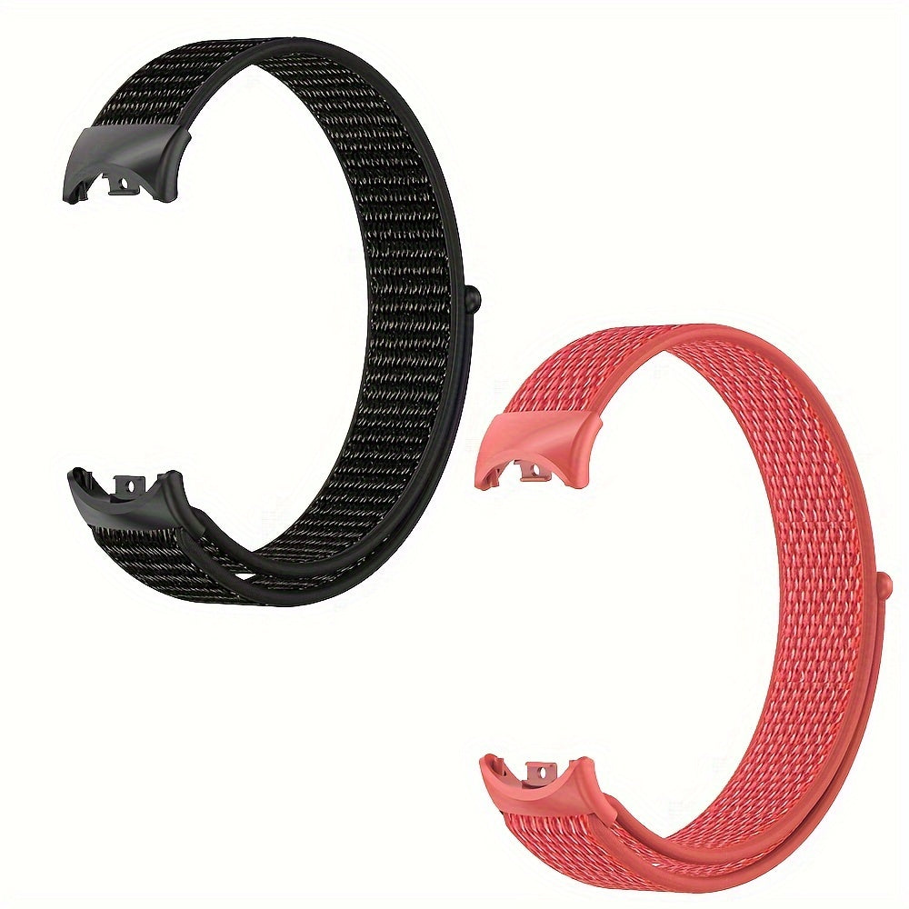 Xiaomi Mi Band 9/8 uchun nafas oladigan naylon soat tasmasi - Qulay, elastik va mustahkam - Faol erkaklar va ayollar uchun ideal