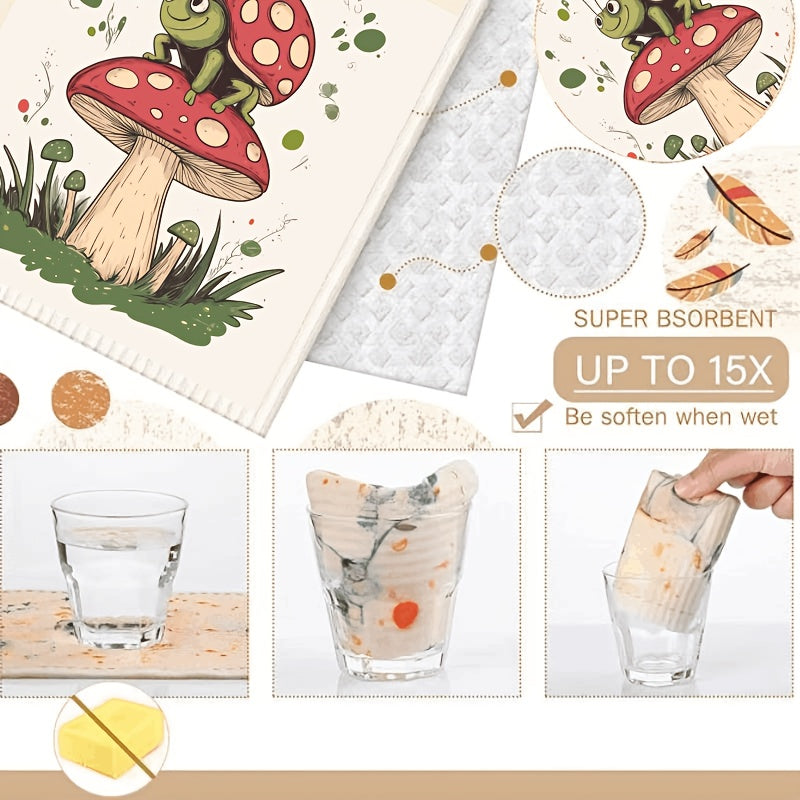 6 paños suecos reutilizables, absorbentes y de secado rápido