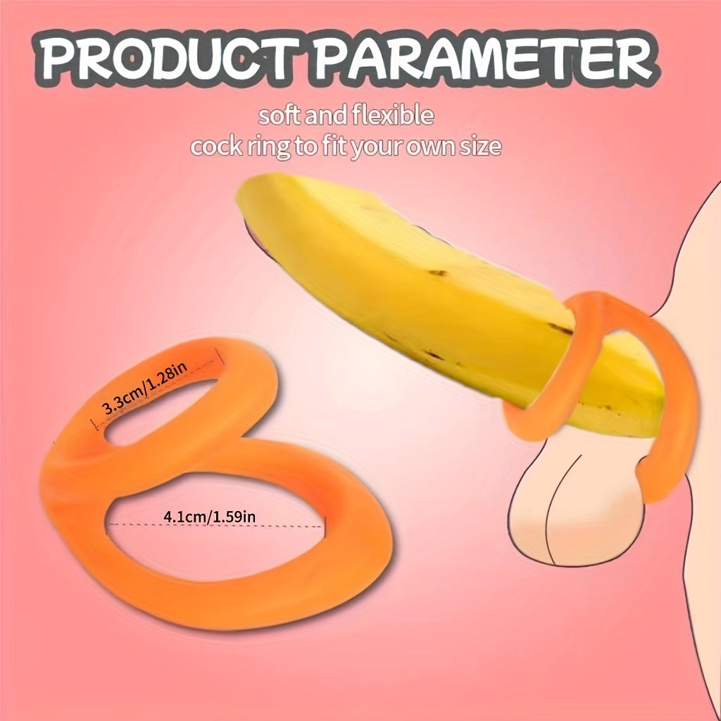 Men Silicone Penis Ring Sex Toy - 3 Colors, Male Enhancement, Stamina