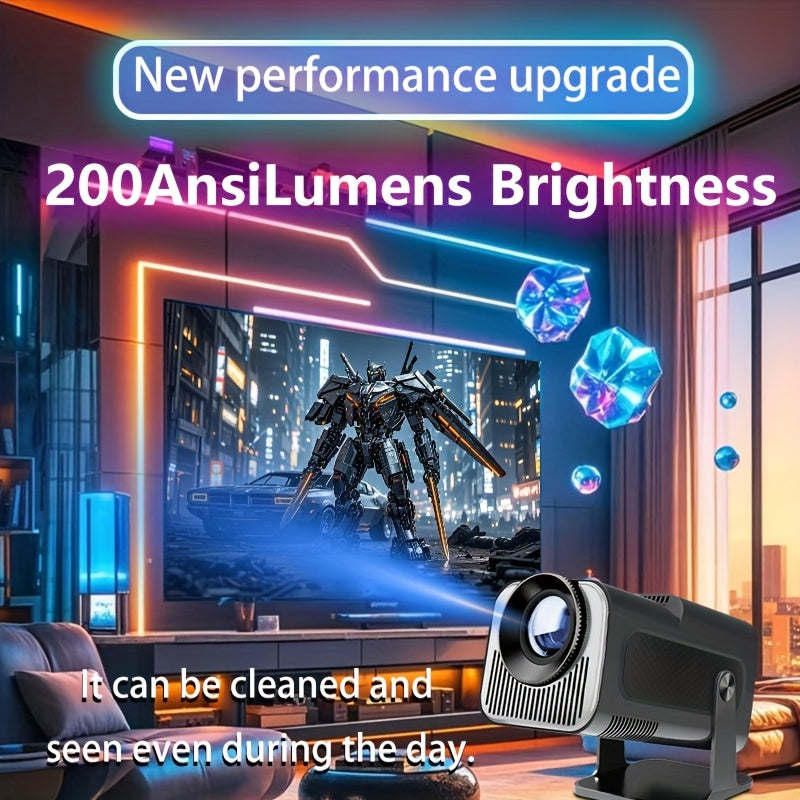 Portable 1280x720P Mini Projector Wireless Home Cinema Smart Family Theater