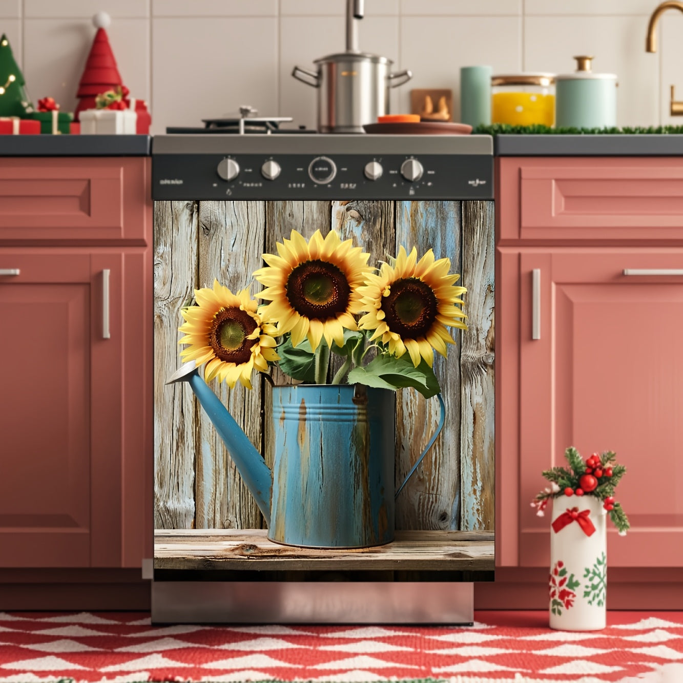 Gulbarg‘a magnitli idish-tovoq qopqog‘i, san’atkorona gul dizayni, oshxona texnikasini himoyalovchi