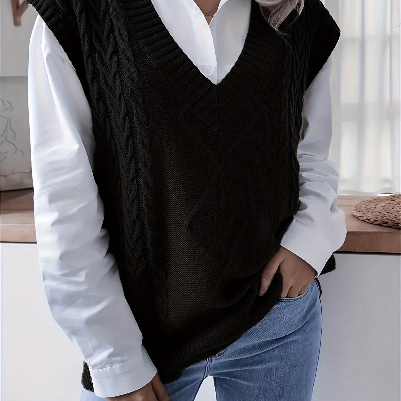 Plus Size Oversized Vest for Women Casual Stylish Warm Layer