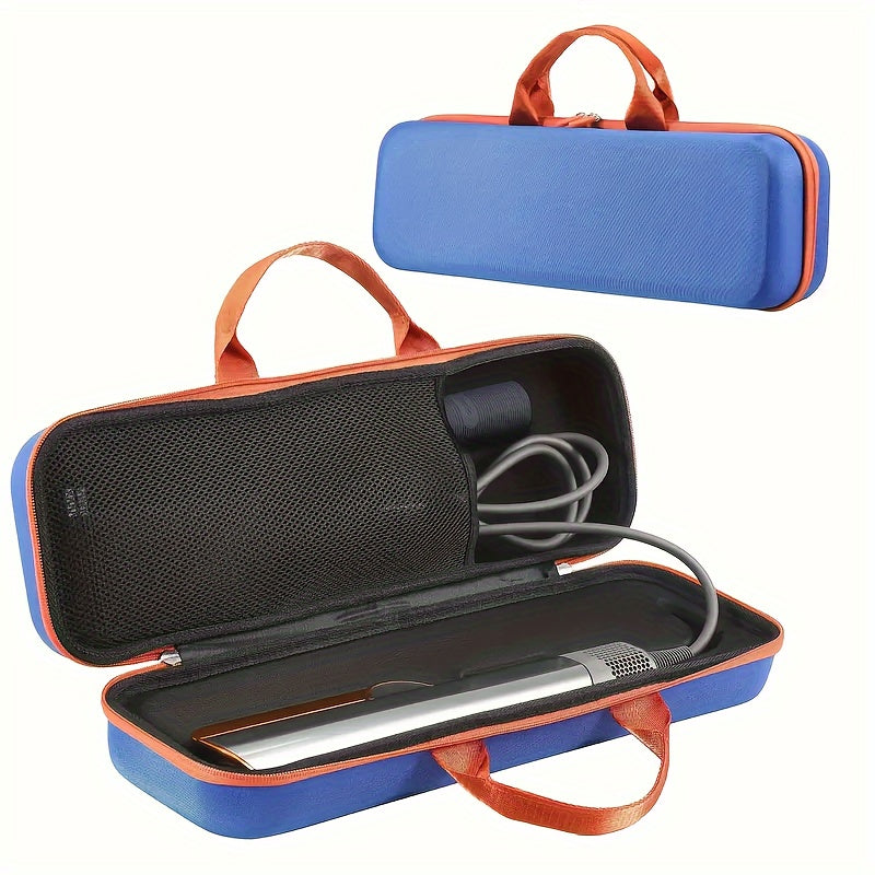Nylon Travel Case for Straighteners Shockproof Dustproof with Mesh Pockets Handle Zipper