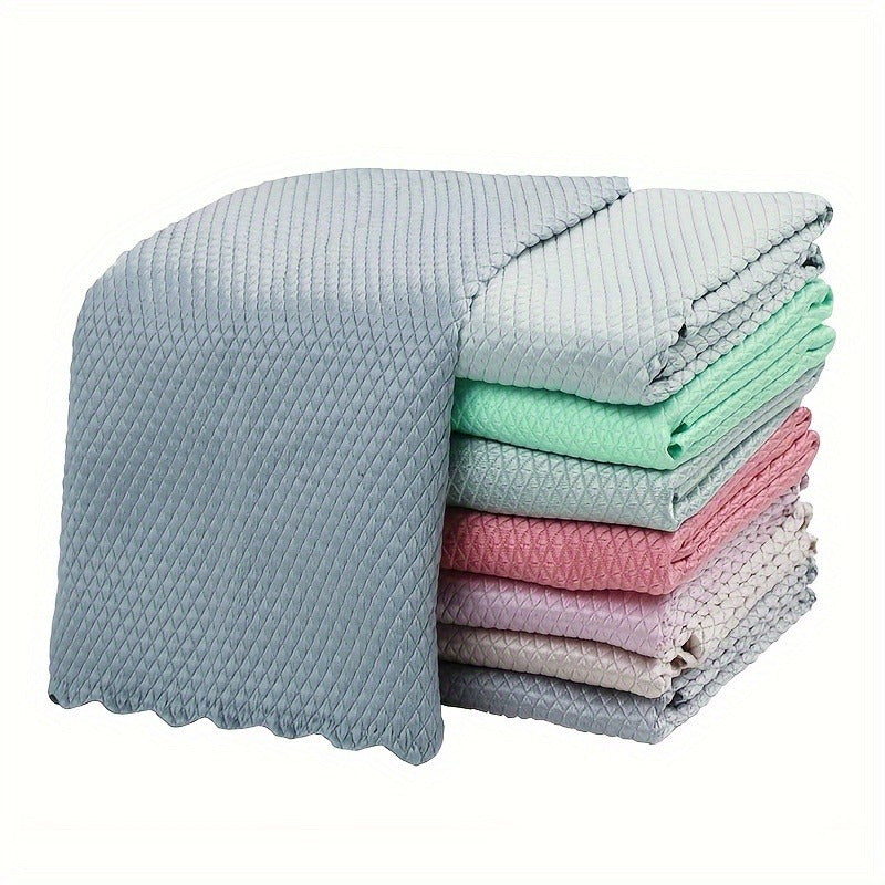 Microfiber Cleaning Cloths Set of 5 No Streaks Lint-Free for Kitchen Bathroom Mirrors
