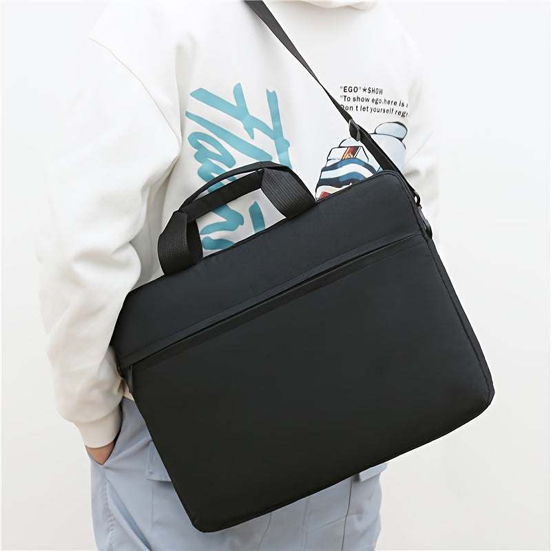 Ko'p maqsadli noutbuk sumkasi, suv o'tkazmaydigan naylon materialidan tayyorlangan, katta sig'imga ega, kengaytiriladigan xususiyatlari bilan, erkaklar va ayollar uchun biznes va norasmiy foydalanishga mos. Sayohat, ish va uchun mukammal.