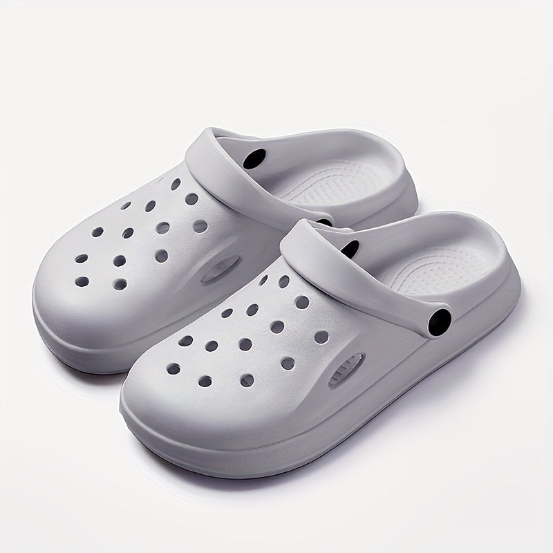 EVA однотонные сабо плоские нескользящие дышащие с полой конструкцией для дома, сада, пляжа