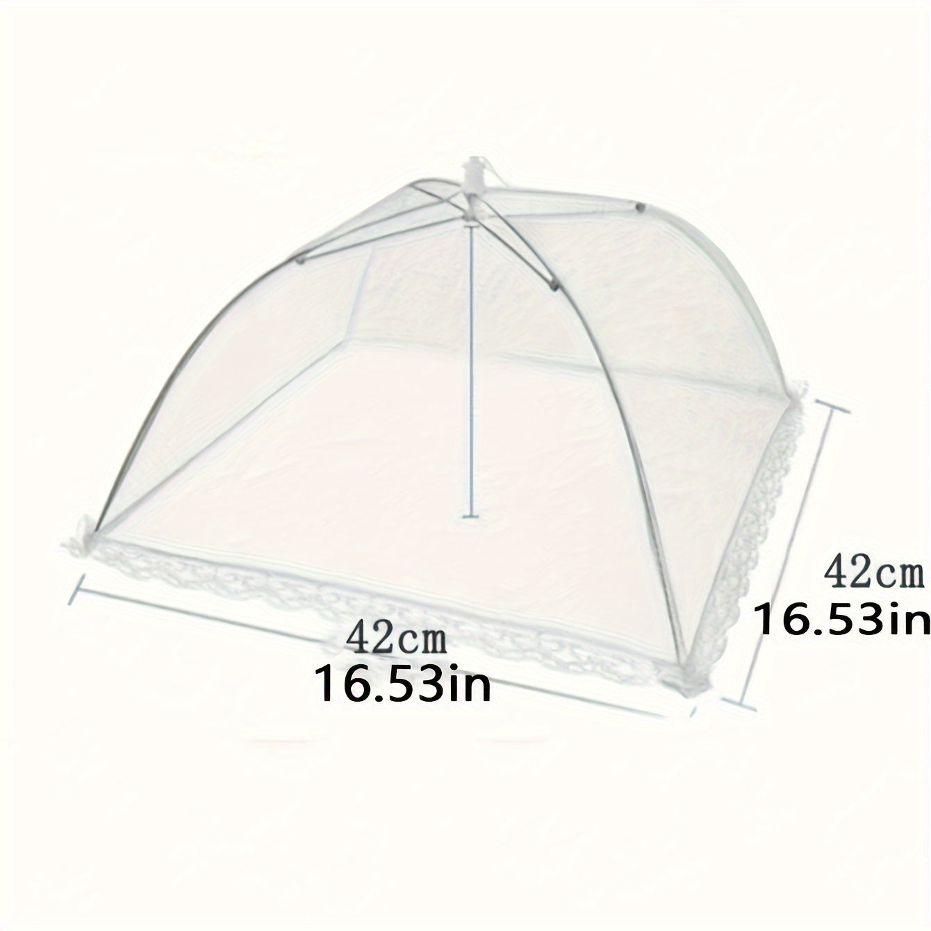 White Mesh Food Cover Tent for Insect-Free Outdoor Cooking and Picnics