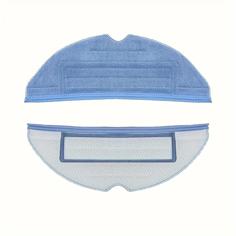 Set of 6 Microfiber Mop Pads for Robot Vacuums, Durable Dual Zone Attachments