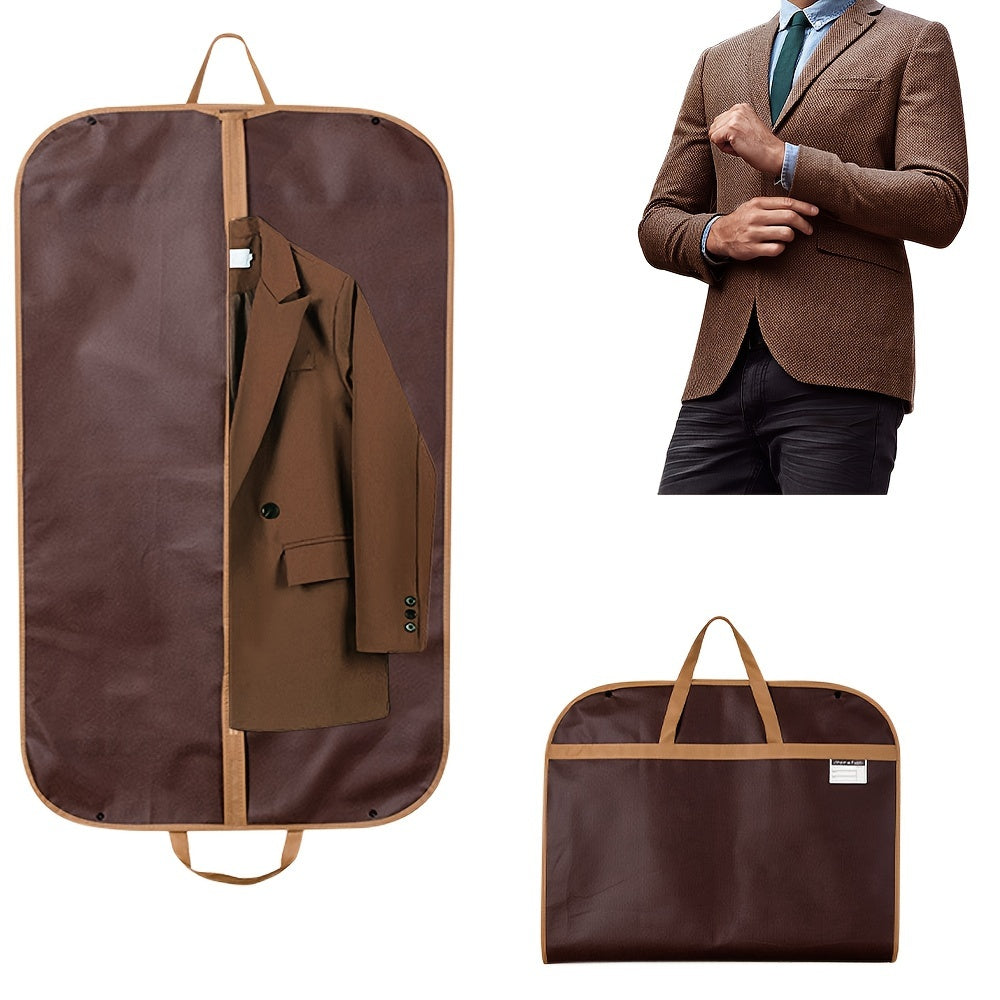 Yopiq zipli mato saqlash sumkasi, portativ, yig‘iladigan, changga qarshi kiyimlar tashkilotchisi