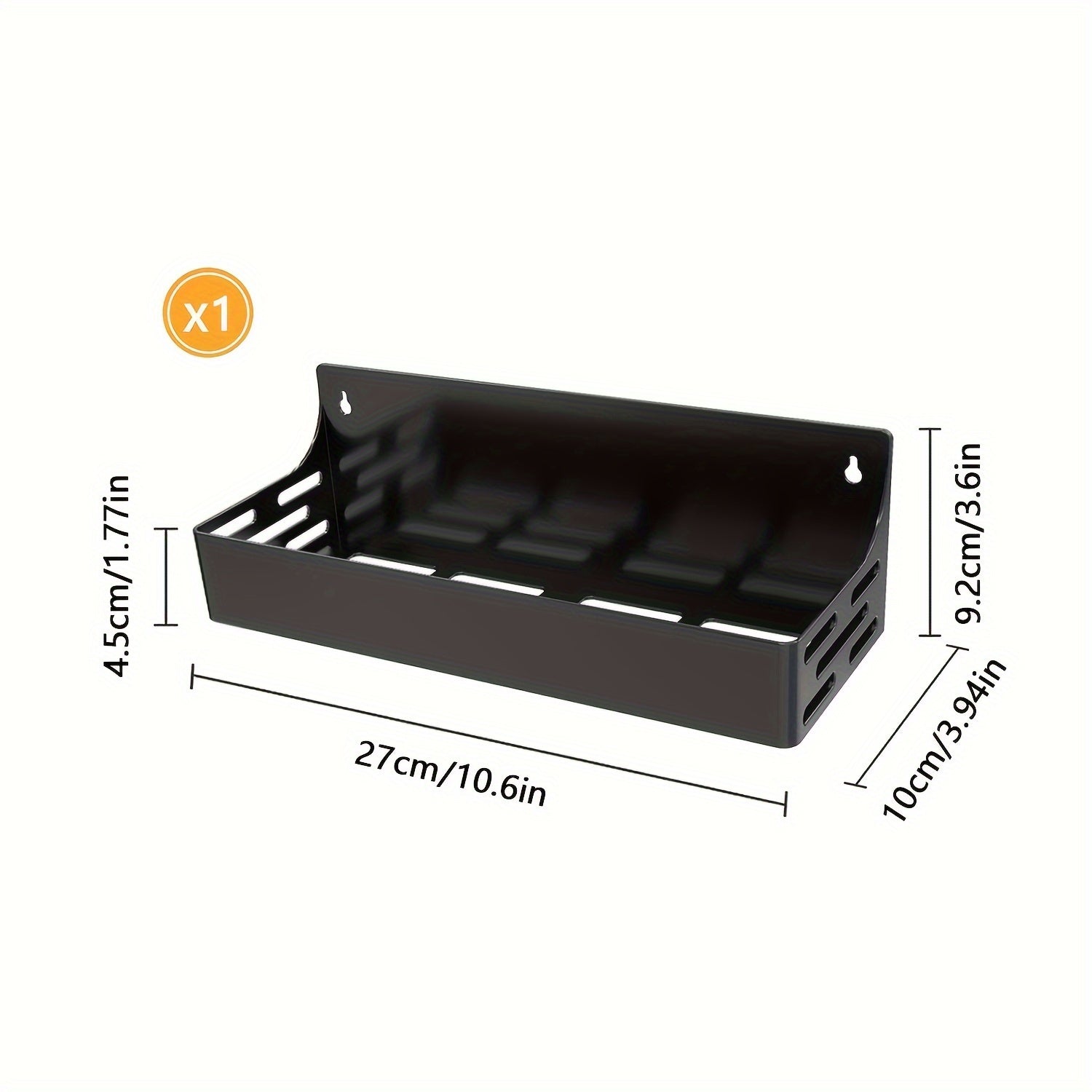 Magnetic Refrigerator Shelf Set of 1 2 or 4 Non-Perforated Metal Wall Mount Storage