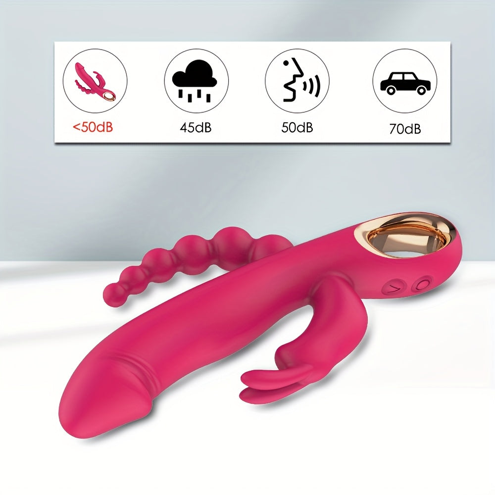 Ayollar uchun Silikonli Thrusting Dildo Rabbit Vibrator G Spot Klitoral Massager
