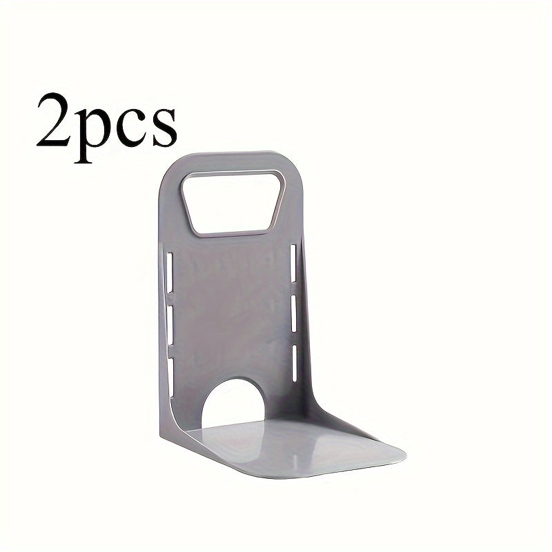 2PCS ABS Resin Car Trunk Organizer With Magic Hooks Anti-Slip Storage