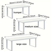 Estante de almacenamiento de metal de múltiples capas para cocina, organizador de encimera para otoño e invierno