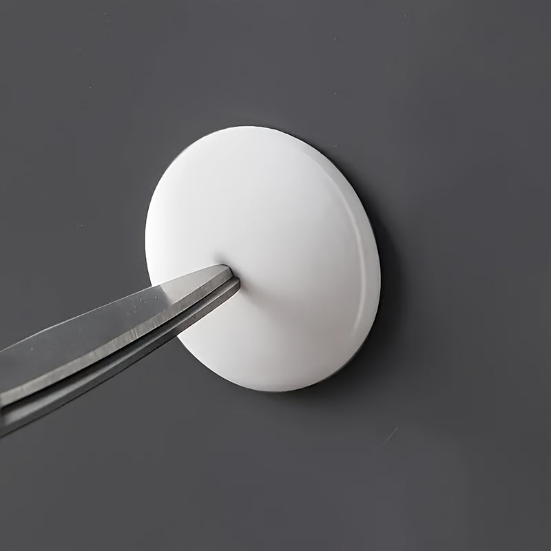 4 ta oq PVC dumaloq eshik tutqichlari uchun himoya to'plami, to'qnashuvlarni oldini olish uchun kuchaytirilgan bumper padlar, devorlar uchun mos, o'z-o'zidan yopishqoq stikerlar, quvvat talab qilinmaydi