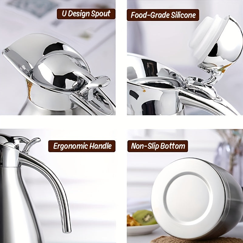 Stainless Steel Thermal Carafe Vacuum Insulated Keeps Coffee Hot 12 Hours Cold 24 Hours