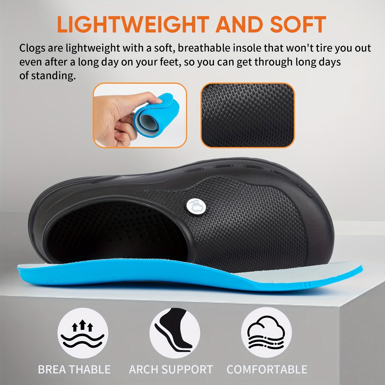 Women's EVA Waterproof Anti Slip Chef Shoes with Oil Resistance and Lightweight Design