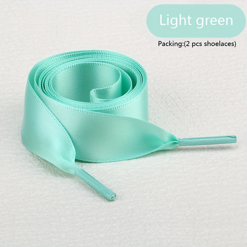 Unisex Polyester Shoelaces Solid Color for Sneakers and Boots