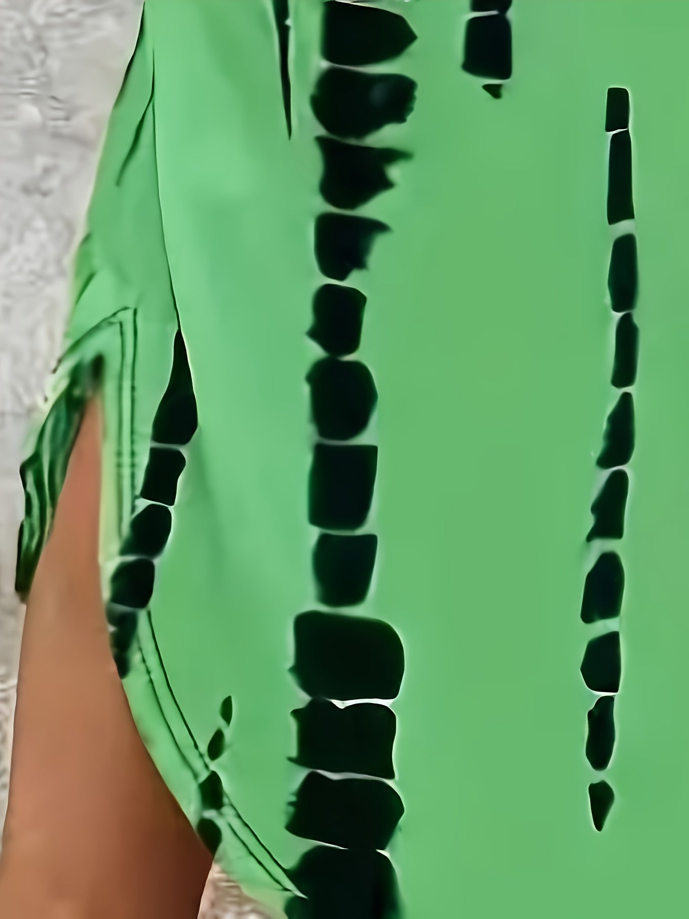 Plus Size Tie Dye Print Tank Dress Casual Sleeveless Homewear Pockets