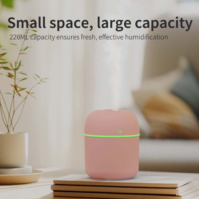 White Aroma Diffuser Humidifier with Night Light, Cold Mist, Quiet Operation