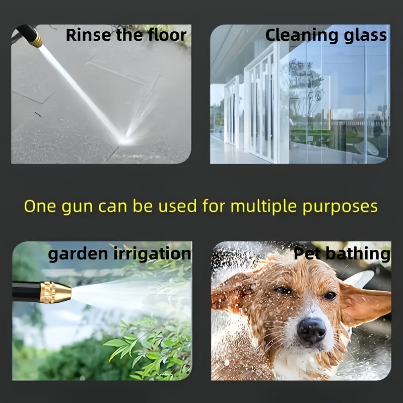 PVC Water Gun Set with 5m Hose for Car Washing and Outdoor Cleaning