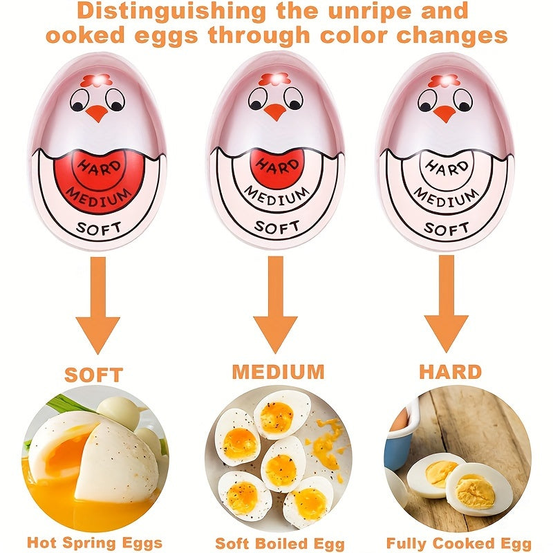 Color-Changing Egg Timer Reusable Kitchen Tool for Perfectly Cooked Eggs