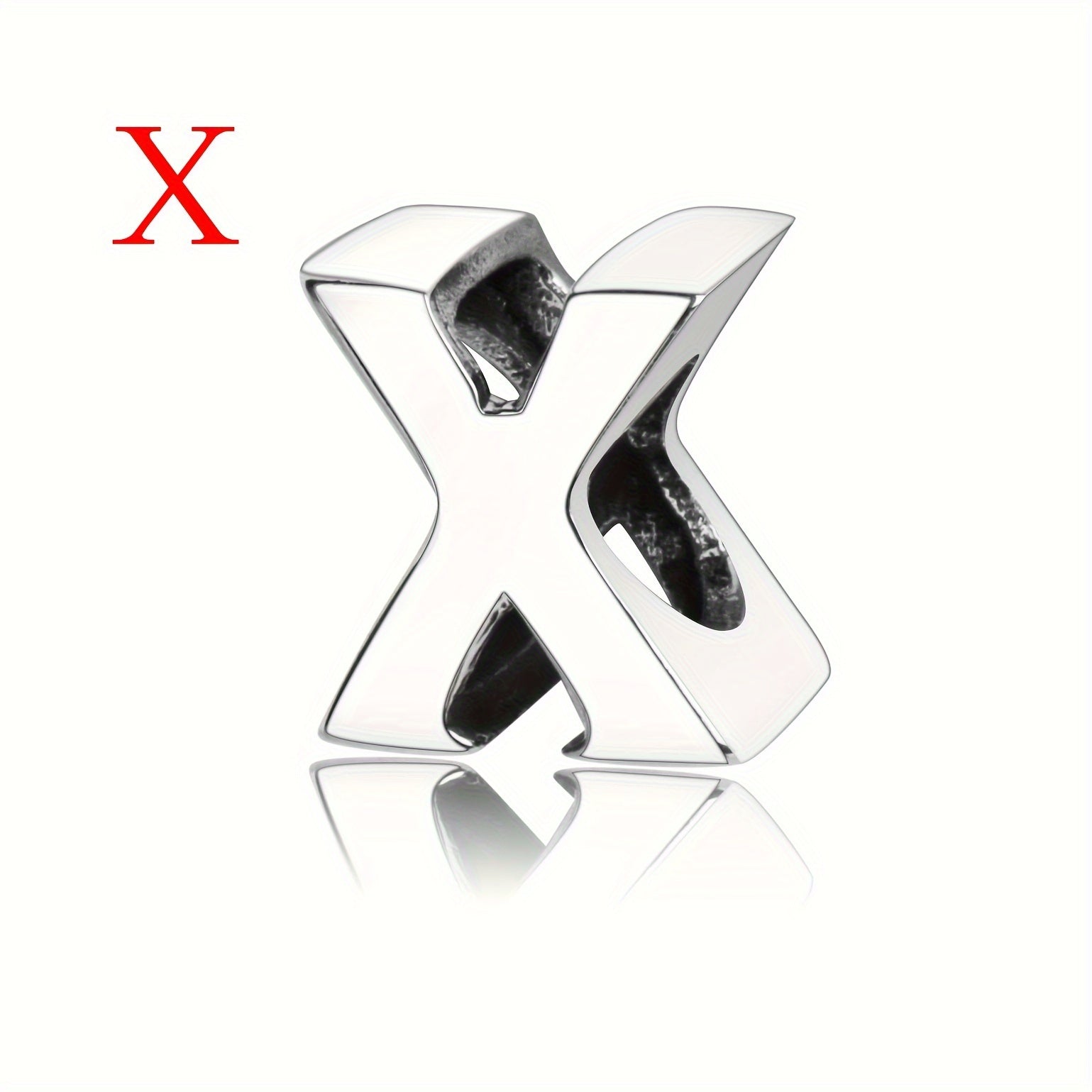 925 Sterling Silver Alphabet Letter Charms Beads for DIY Jewelry Making