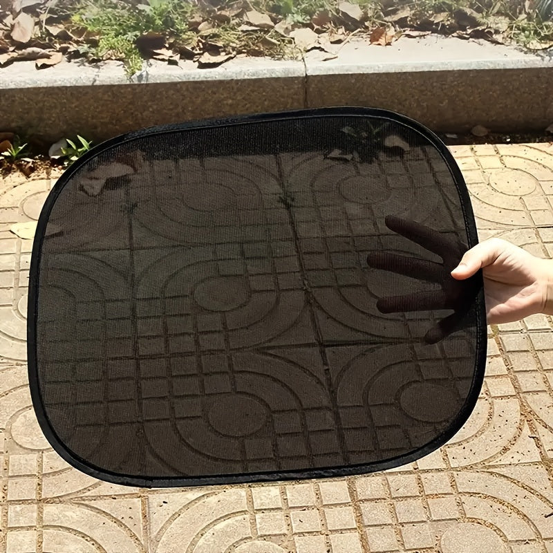 Car Sun Shade UV Protection Suction Cup Heat Insulation Inner Curtain Block 2pcs