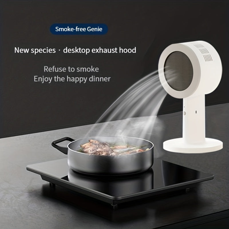 Campana extractora mini portátil para escritorio, recargable por USB, ideal para barbacoas y ollas calientes