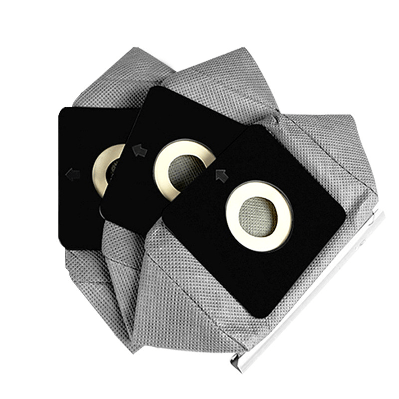 Bolsa de polvo para aspiradora reutilizable y lavable, malla gris, para dormitorio, cocina, coche y uso exterior