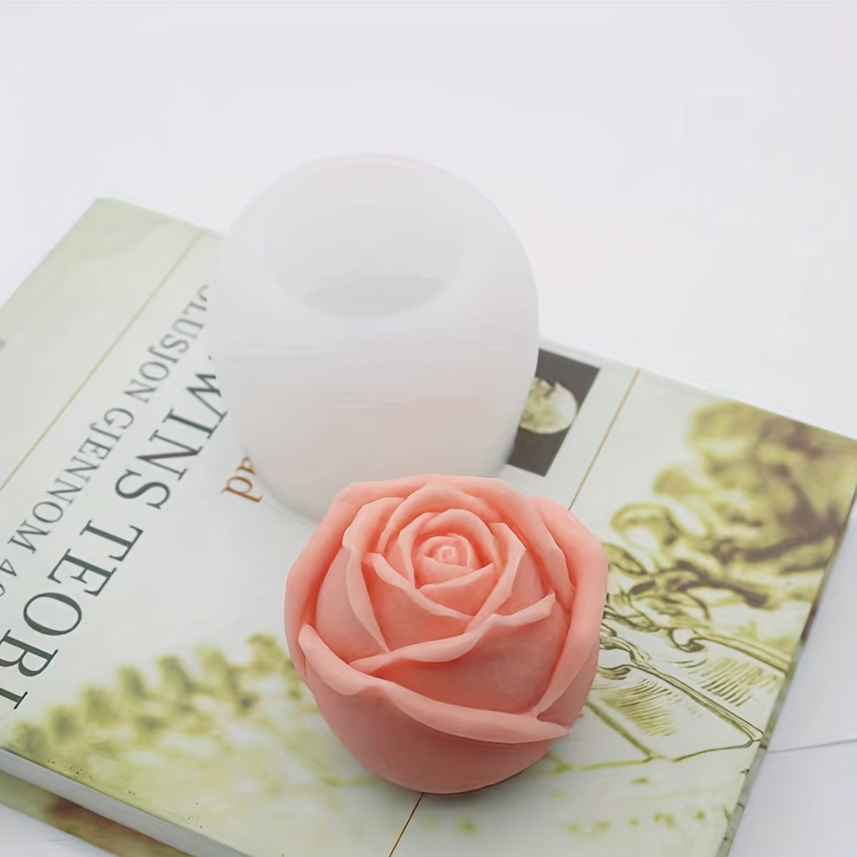 Silicone Mold for 3D Rose Flower for Cake Decorating Chocolate Gummy Candies Soap