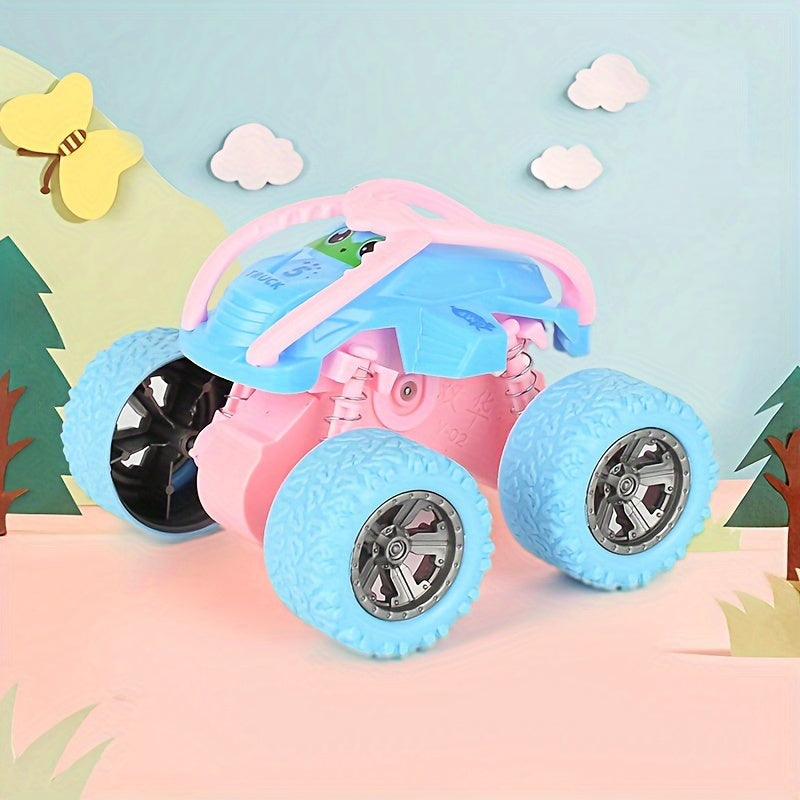 Coche de juguete resistente para todoterreno para niños de 3+ con neumáticos de goma y diseño colorido