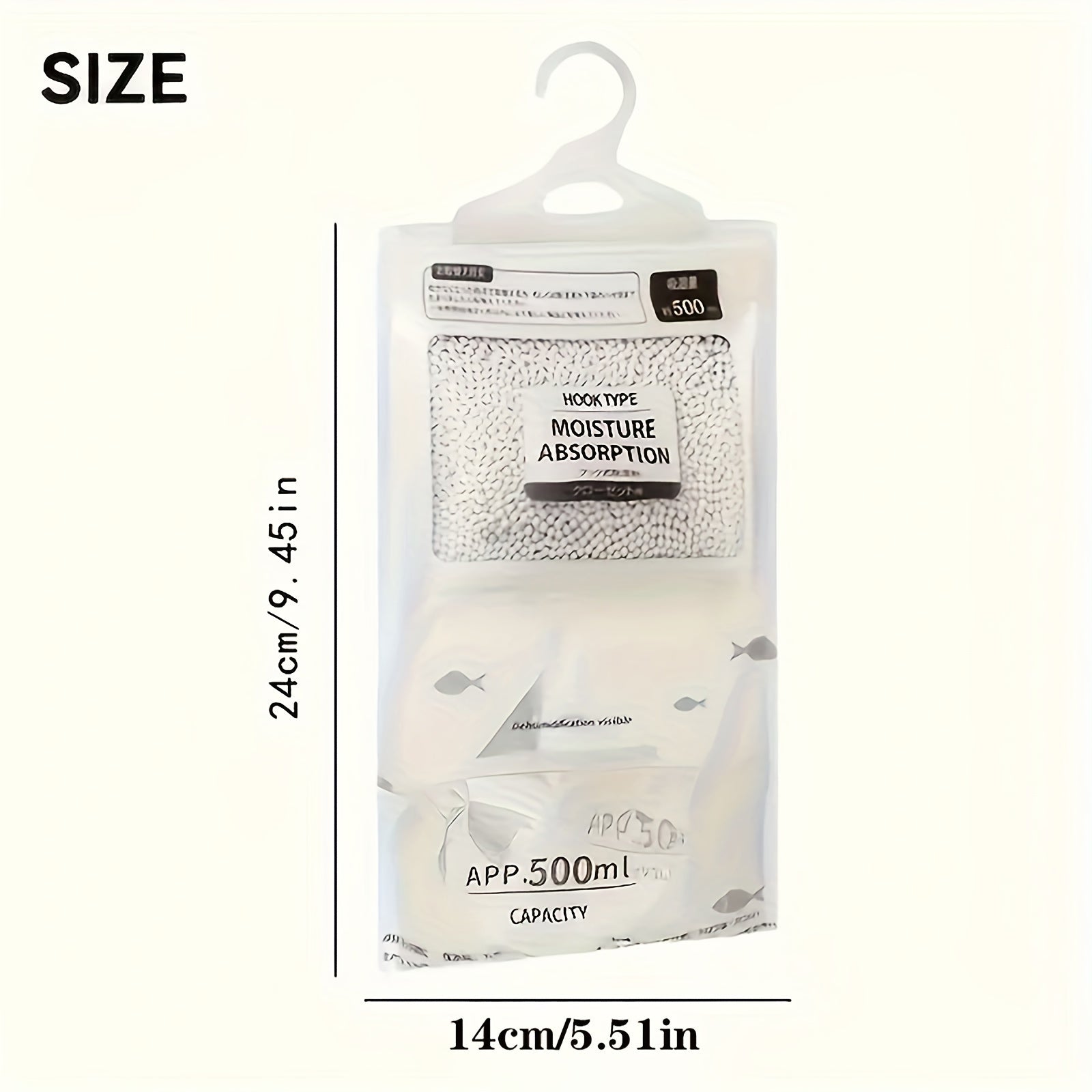 Large Hanging Dehumidifier Bags No Electricity Needed 5 Pack