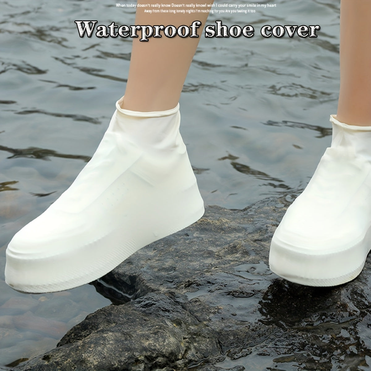 Unisex Waterproof Silicone Rain Boot Covers Reusable Durable Outdoor