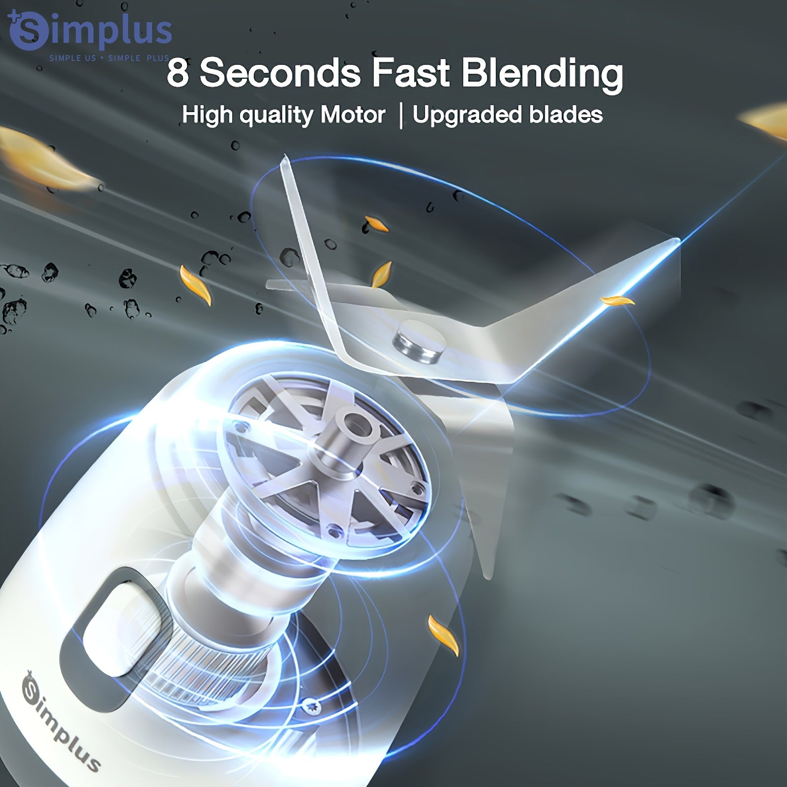 Licuadora de alta velocidad de 250W con capacidad de 600ml, material ABS duradero, fácil de limpiar