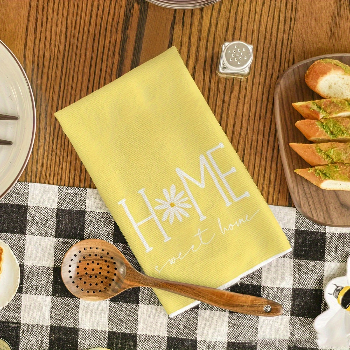 Set of 2 Summer Floral Kitchen Towels 45.72x71.12 cm for Wedding Decoration