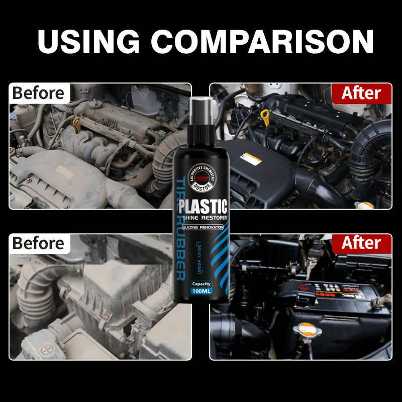 100ml Car Engine Plastic Restoration Kit Protects Shine and Gloss