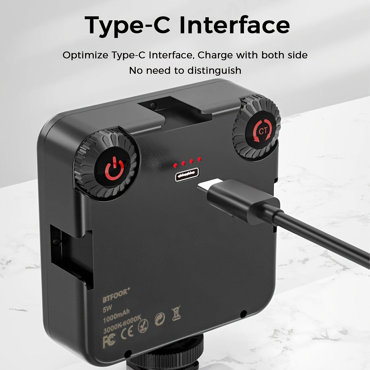 Rechargeable Dimmable Bi-Color LED Video Light Softbox for DSLR Camera and Camcorder Vlogging