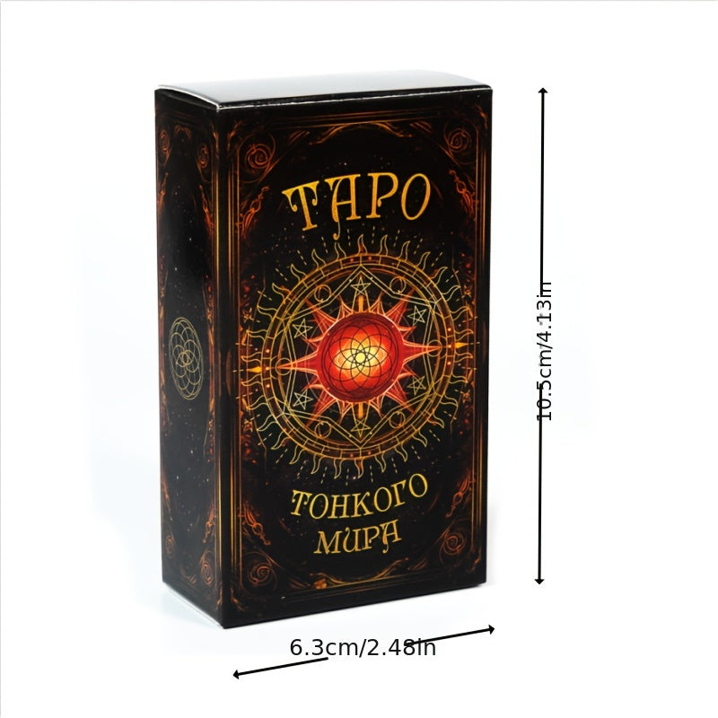 Russian Tarot Cards Waite Edition with Guidebook High-Quality Cardstock