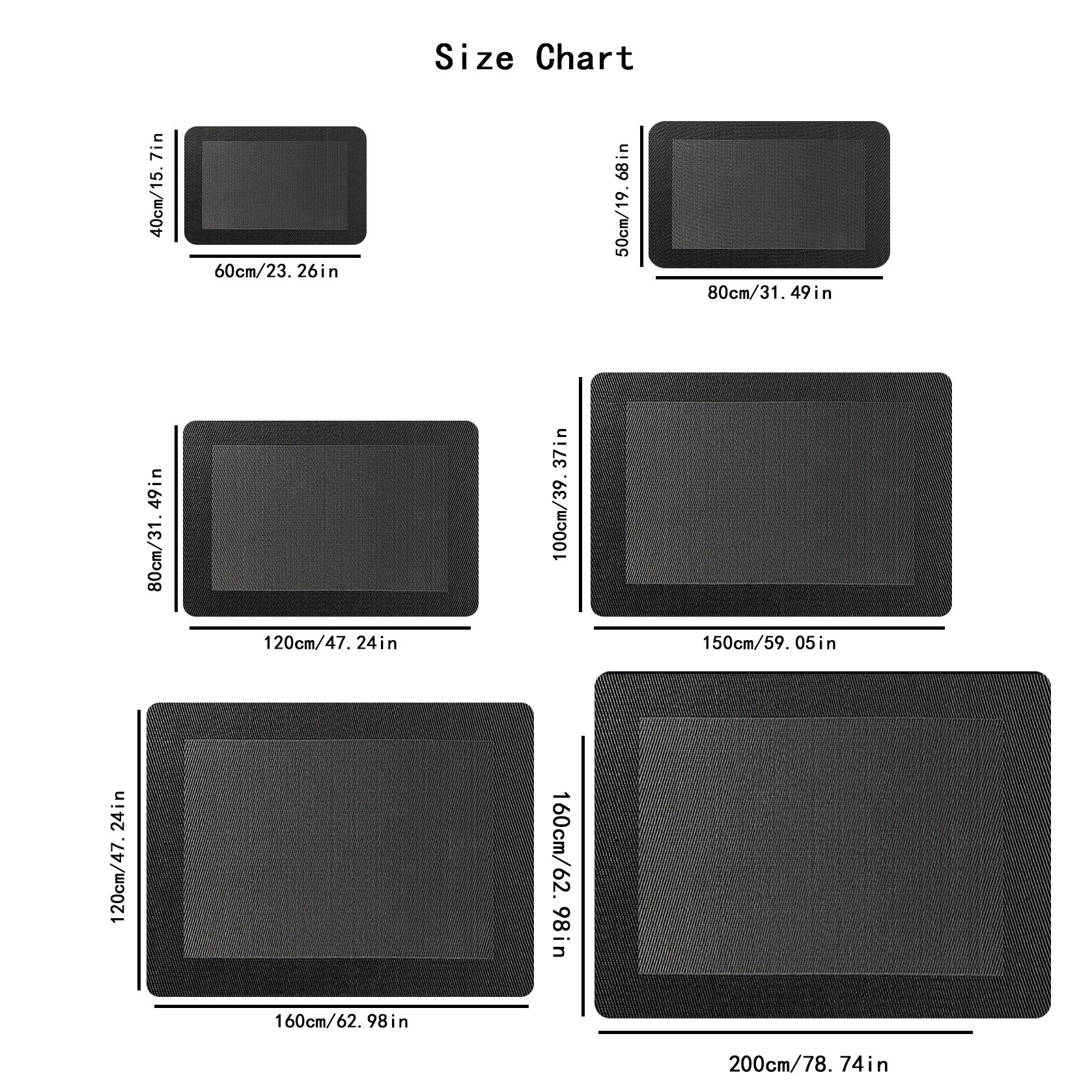 Non-Slip Polyester Doormat Waterproof 1.1cm Thick for Kitchen Entryway