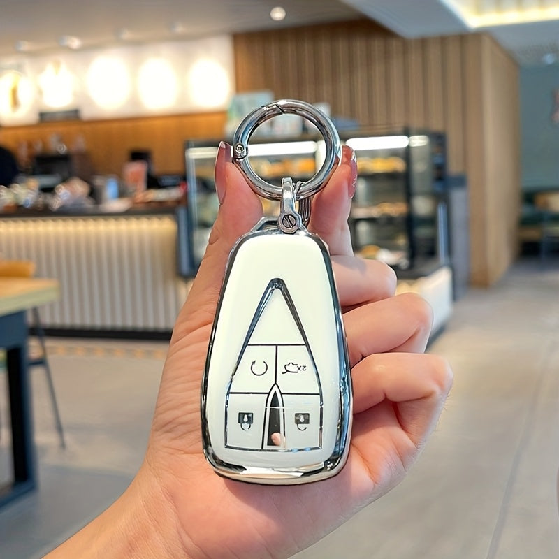 Pink TPU Key Fob Cover for Car Remote Key Protectors Durable Key Case