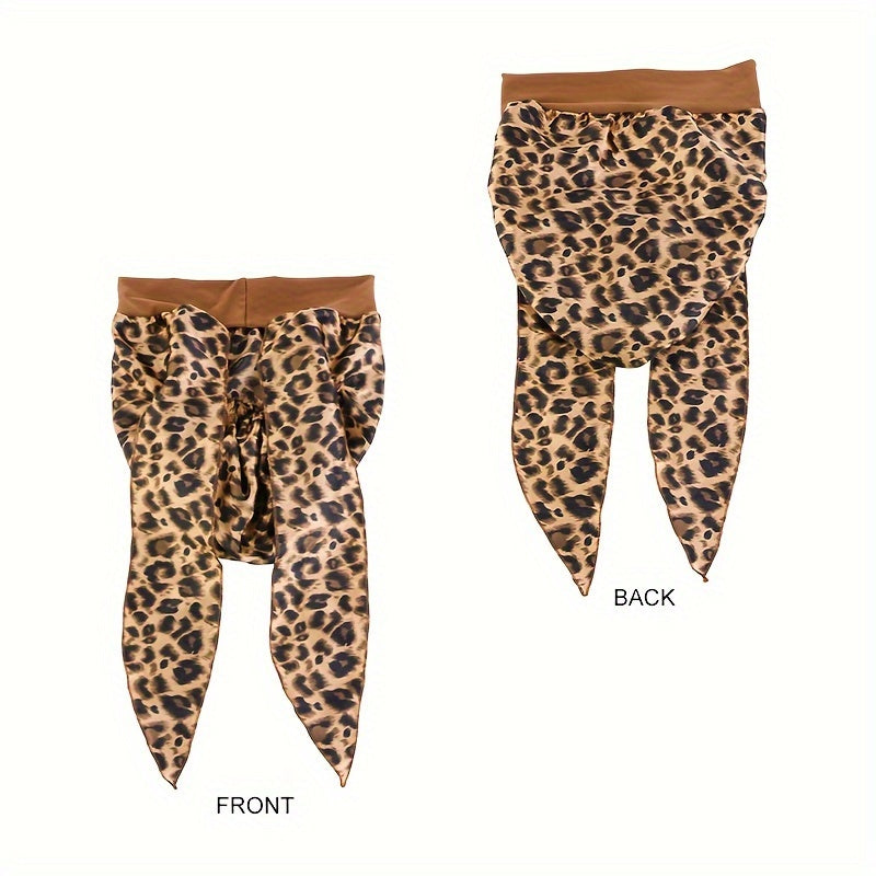 Ayollar uchun qora va oq paisley kengaytiriladigan turbanni shlyapa, yengil polyester