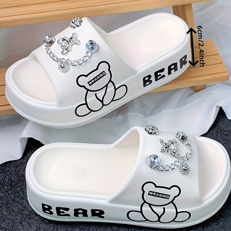 Women's Slip-On Summer Sandals Open Toe Comfortable Slip-On Slides