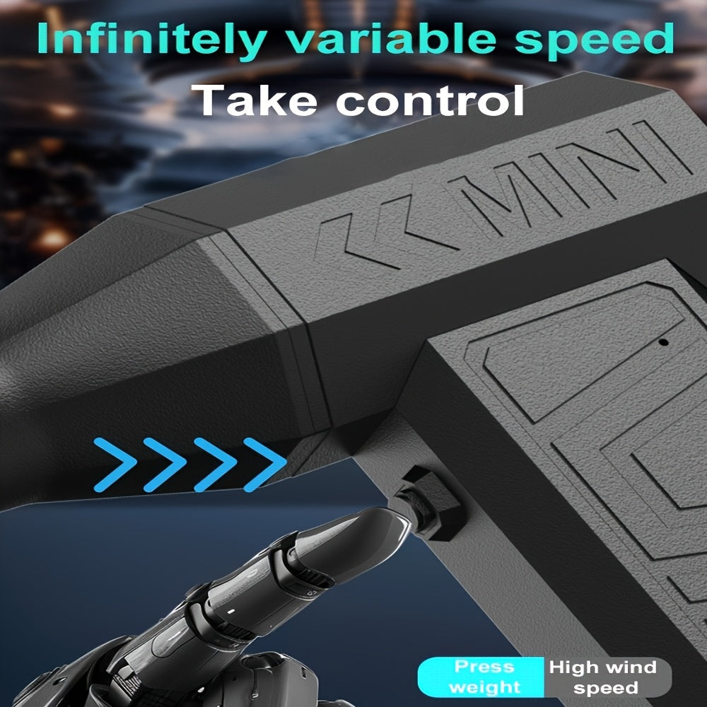 Portable Handheld Fan with High-Speed Turbine 110000 RPM Rechargeable Lithium Battery for Outdoor Activities and Cleaning