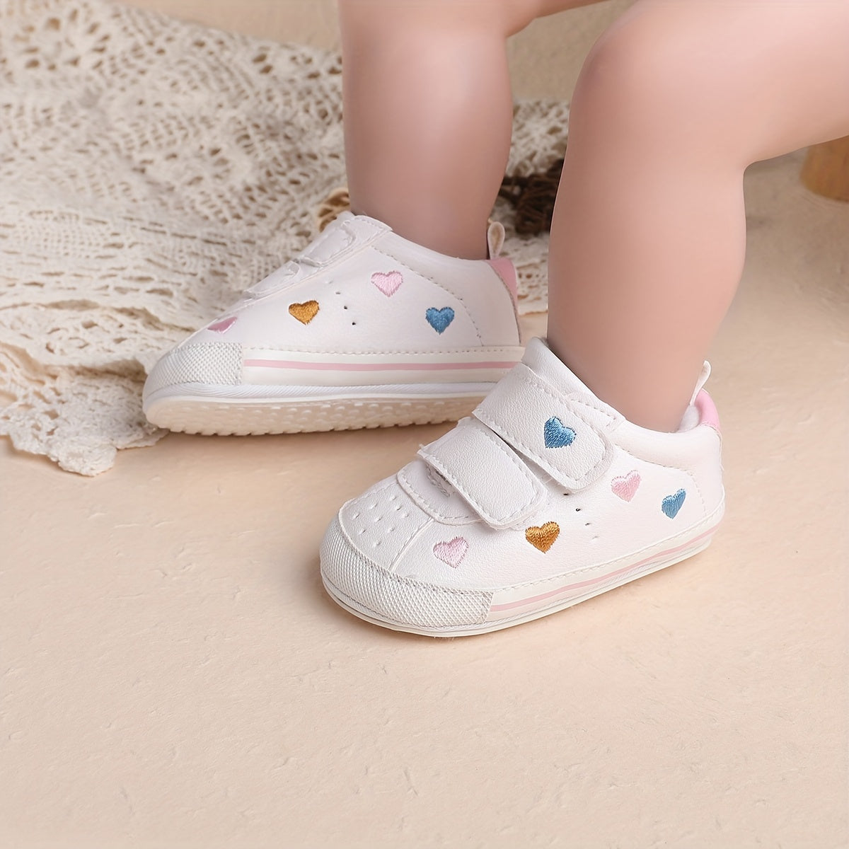 Baby Girl Sneakers Lightweight Non-Slip Shoes for All Seasons